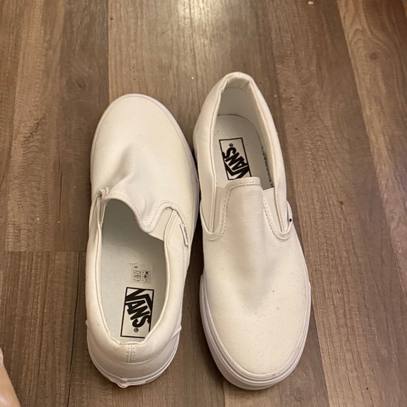 Vans Classic White Slip-On Sneakers - Picture 4 of 5